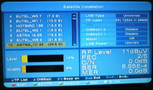 nastavení lnb skylink